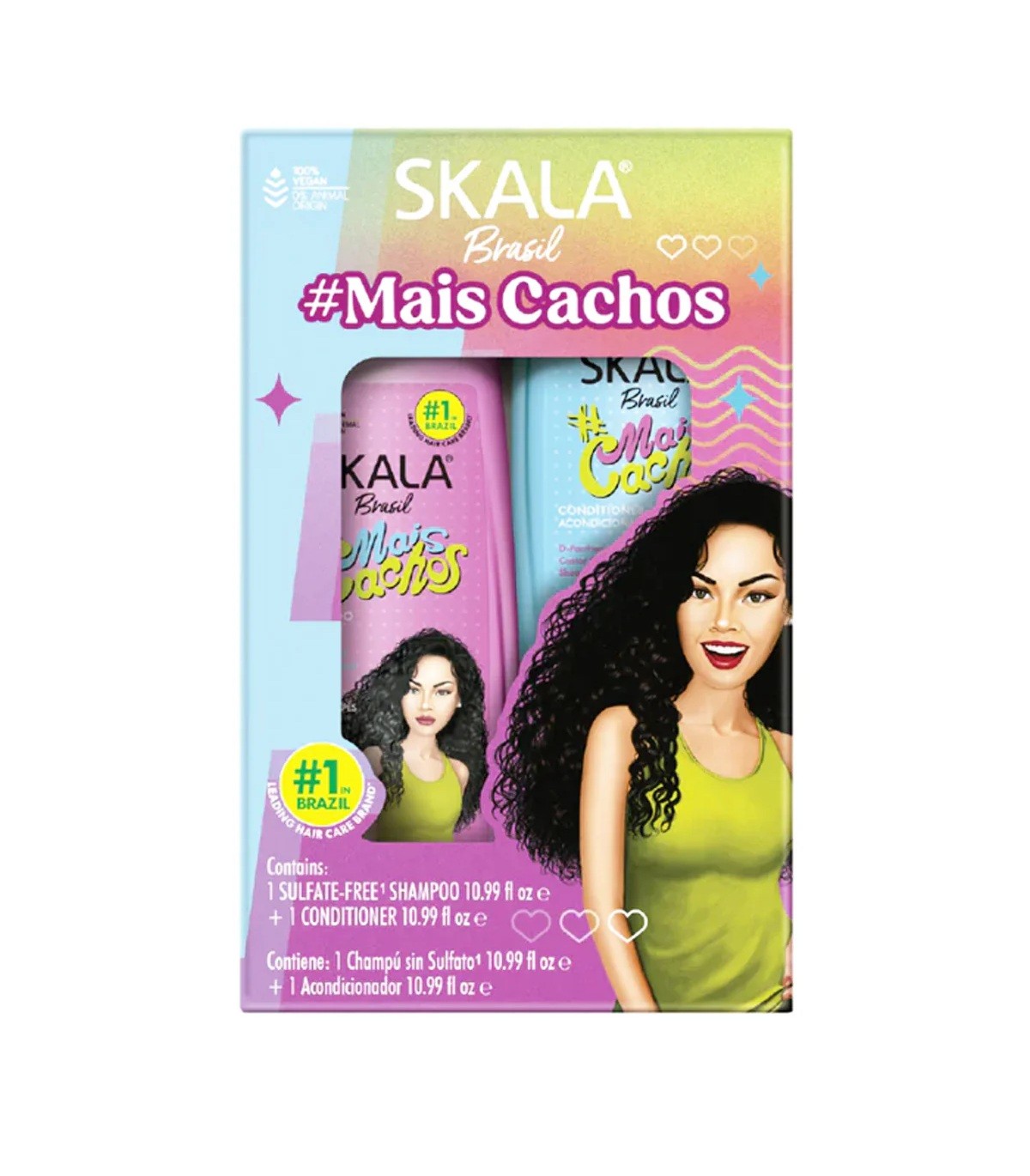 SKALA Brasil #MaisCachos Shampoo + Conditioner kit set 325ml سكالا مجموعة العناية بالشعر (شامبو + بلسم)